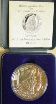 10 Ecu munt Vermeer 1996 in doos - 1