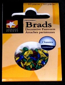 NIEUW 60 mini brads Classics van American Traditional