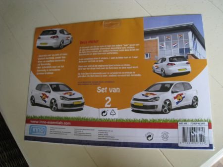 Auto Deco stickers - set van 2 - wereldkampioenschap voetbal - nr. 1