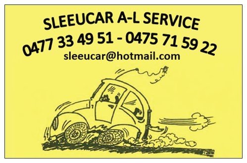 PERSONEN- PAKJES- en LUCHTHAVENVERVOER SLEEUCAR A-L SERVICE - 1