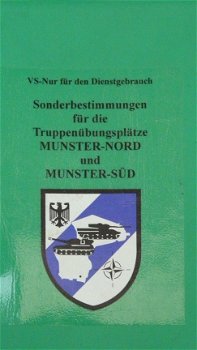 Boekje, Duits, Voorschriften Bijzondere Bepalingen Militair Oefenterrein, jaren'90. - 2