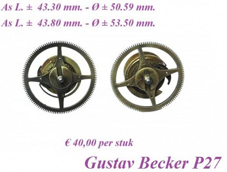 =Snaar rad = gewicht regulateur = G.Becker P27 = 23386 - 0