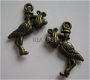 bedeltje/charm baby:ooievaar brons - 24 mm - 1 - Thumbnail