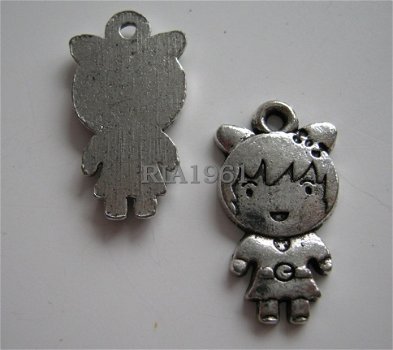 bedeltje/charm kind:teenage girl - 22x12 mm - 1