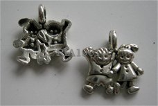 bedeltje/charm kind:kinderen - 13x13 mm