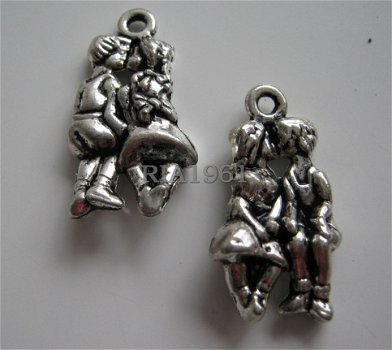 bedeltje/charm kind:verliefd - 23x13 mm - 1