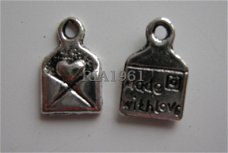 bedeltje/charm overig:mini-envelopjes -10 mm:10 voor 0,75