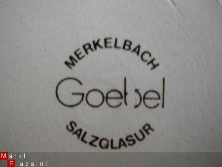 salzglasur beker merk goebel Merkelbach met druiventros - 1