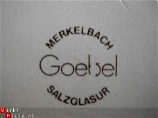 salzglasur beker merk  goebel Merkelbach met druiventros