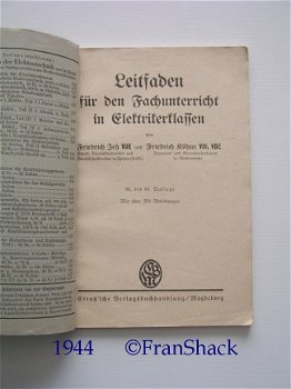 [1944] Leitfaden für Fachunterricht in Elektrikerklassen, Jess ua, Creutz - 2