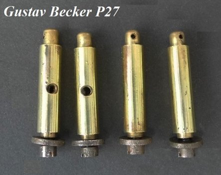 4 Houders platine = G. Becker P27 =23460 - 0