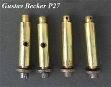4 Houders platine = G. Becker P27 =23460