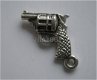 bedeltje/charm mannen : revolver -15x16 mm - 1 - Thumbnail