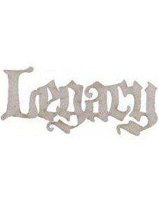 NIEUW Chipboard die-cut title Legacy van Fabscraps