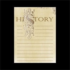 NIEUW Journaling Card Bistro History Delish Designs 8X11 cm