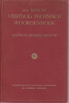 Ten Bosch; Viertalig Technisch Woordenboek - 1