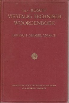 Ten Bosch; Viertalig Technisch Woordenboek