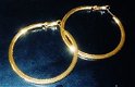 Nieuw- 18 K goud vergulden creool oorringen - 3 - Thumbnail