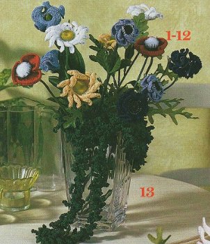 Haakpatroon 936 bloemen(krans) - 1