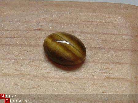 #179 Cabochon Tijgeroog Tigereye Gold 6 * 8 * 3.5 MM - 1