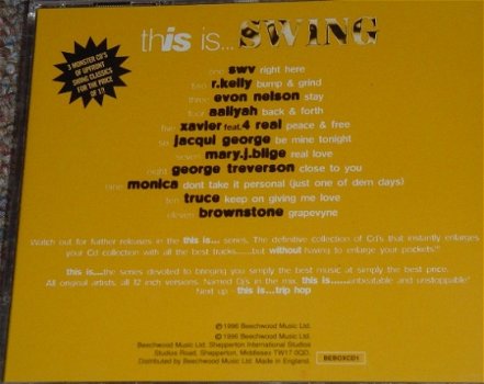 3 CD's This is swing, lekkere R&B / swing, gloednieuw - 2