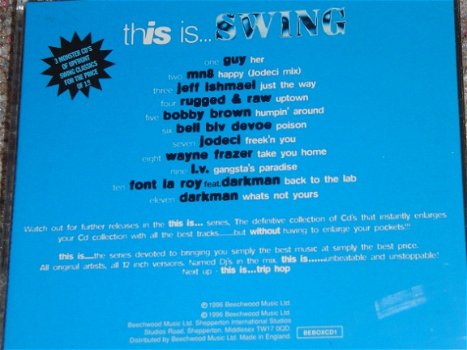 3 CD's This is swing, lekkere R&B / swing, gloednieuw - 4