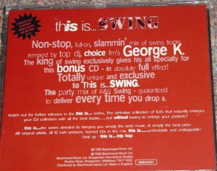 3 CD's This is swing, lekkere R&B / swing, gloednieuw - 6