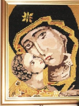 Kunst en antiek madonna in handwerk - 1