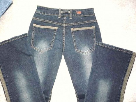 Nieuw-Exlusieve prachtige jeansbroek met parels-29 - 3