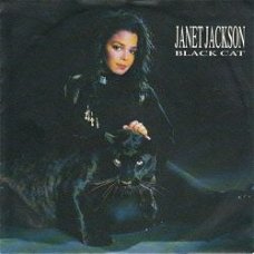 VINYLSINGLE * JANET JACKSON * BLACK CAT   * HOLLAND  7"