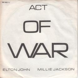 VINYLSINGLE * ELTON JOHN & MILLIE JACKSON * ACT OF WAR * GERMANY 7