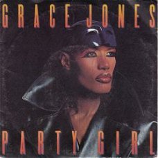 VINYLSINGLE * GRACE JONES * PARTY GIRL * ITALY  7"