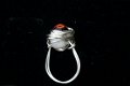 Handgemaakte ring ivoorkl murrini glasbead maat 18,5 NIEUW. - 2 - Thumbnail