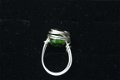 Handgemaakte ring emerald groen glasbead maat 16,5 NIEUW. - 2 - Thumbnail