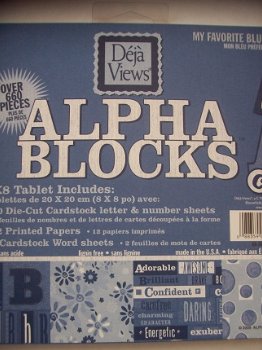 alpha blocks blauw - 1