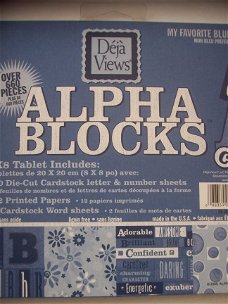 alpha blocks blauw