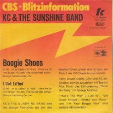 VINYLSINGLE * K.C. & THE SUNSHINE BAND * BOOGIE SHOES * GERMANY 7"