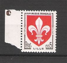 Frankrijk 1960 Armoire de Lille marge links postfris
