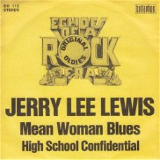 VINYLSINGLE * JERRY LEE LEWIS * MEAN WOMAN BLUES * GERMANY  7"