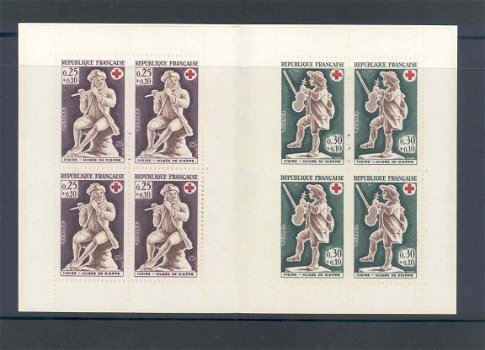Frankrijk 1967 Postzegelboekje Rode Kruis postfris - 1