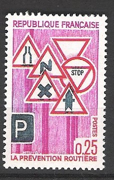 Frankrijk 1968 Prevention Routiere postfris