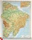 oud landkaartje Brazilie, Bolivia, Uruquay - 1 - Thumbnail