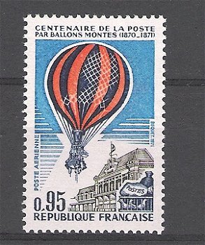 Frankrijk 1971 La poste par ballon monté postfris - 1