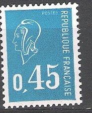 Frankrijk 1971 Type Marianne de Bequet. 1e serie postfris