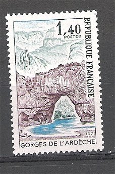 Frankrijk 1971 Gorges de l'Ardeche postfris