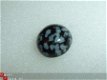 #218 Snowflake Obsidian Cabochon 10 MM rond - 1 - Thumbnail