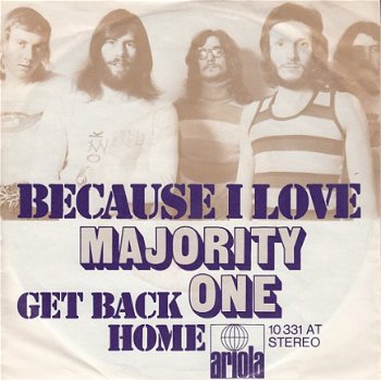 VINYLSINGLE * MAJORITY ONE * BECAUSE I LOVE * GERMANY 7