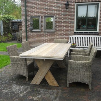 Steigerhouten Eetafel - Gebruikt steigerhout - Rustikal Meubelen - 5