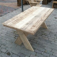 Steigerhouten Tuin-tafel - Gebruikt steigerhout - Rustikal Meubelen