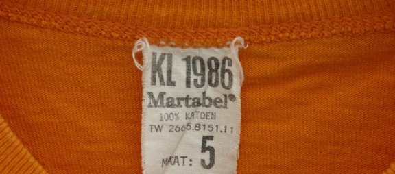 Sport Kleding Setje (Shirt & Short), Koninklijke Landmacht, maat: 5 - 6, jaren'80.(Nr.4) - 4